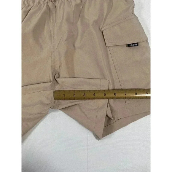 Baleaf Womens Beige Stretch Exercise Sport 5" Inseam Drawstring Shorts Size L - Picture 6 of 8